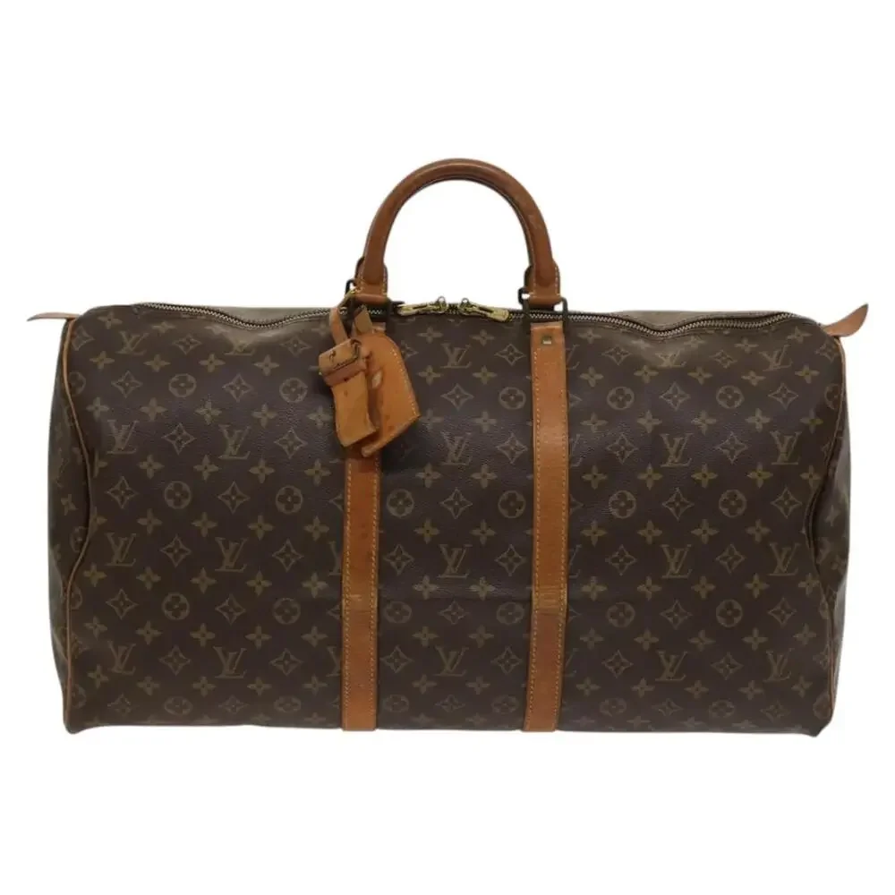 LOUIS VUITTON Monogram Keepall 55 Boston Bag M41424
